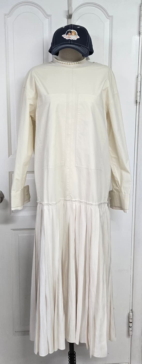 새상품)비뮤즈맨션 플리츠 원피스  상품이미지3