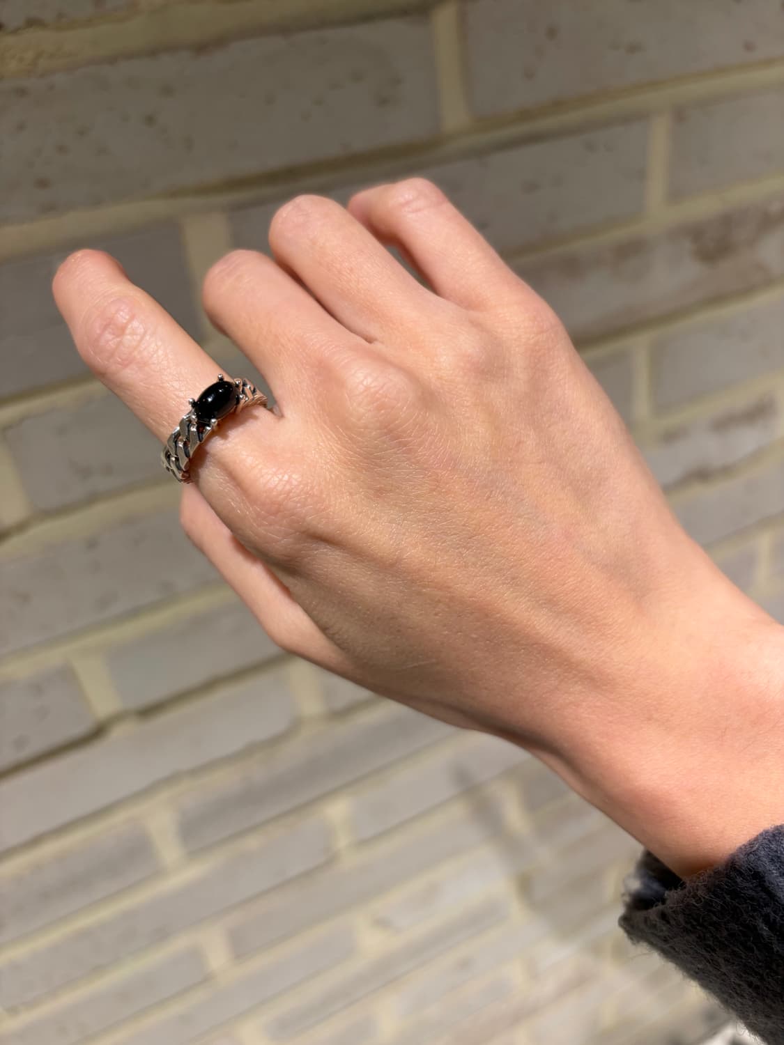 🖤 Black Stone Chain Ring 상품이미지6