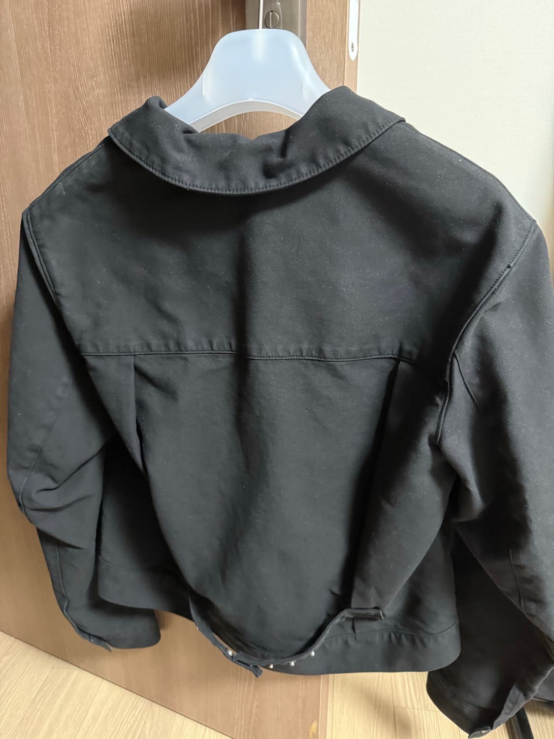 누마레 EE GARMENT DYED TRUCKER JACKET BLACK 상품이미지5