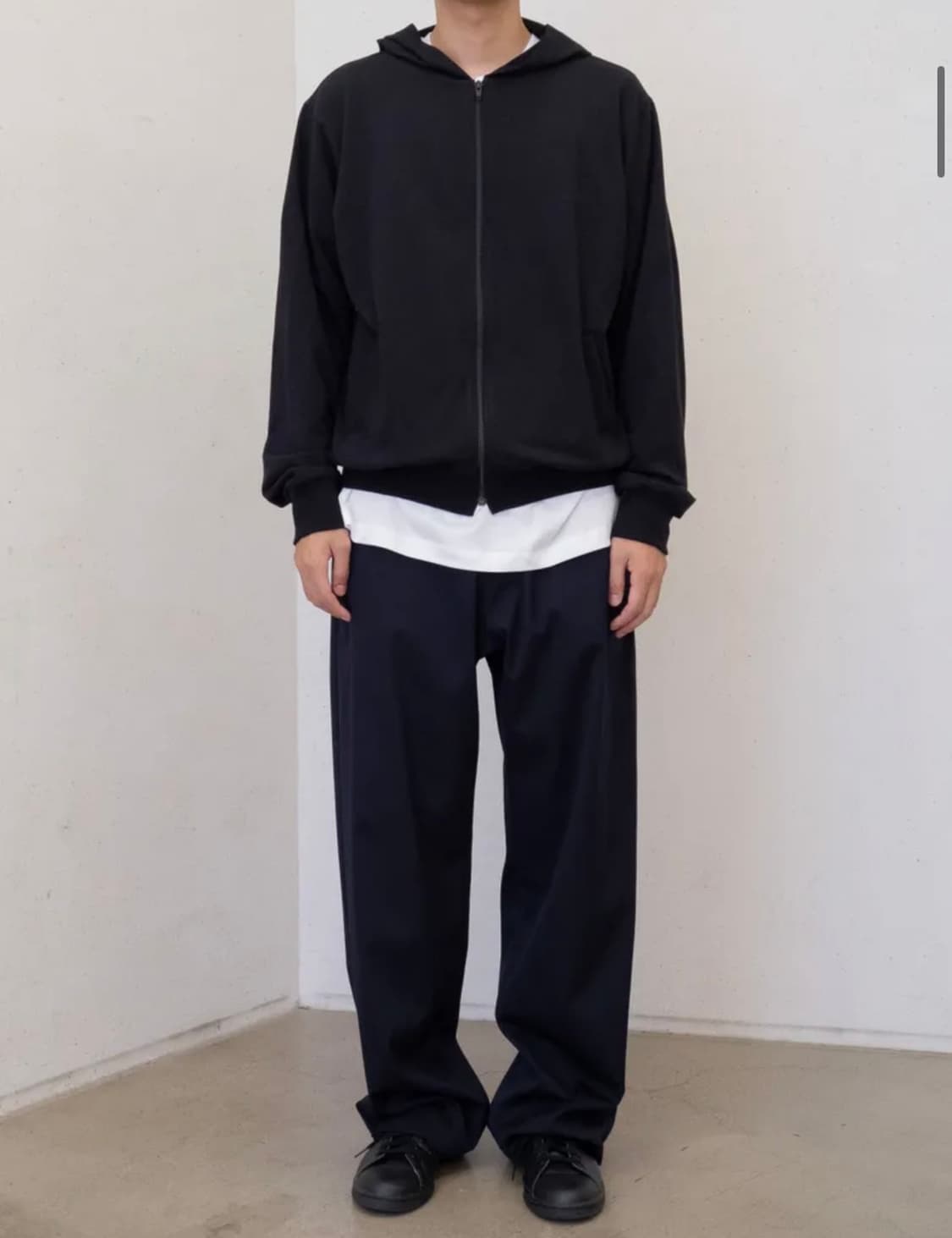 하프시코드 유니폼 후드집업 블랙 3 상품이미지2