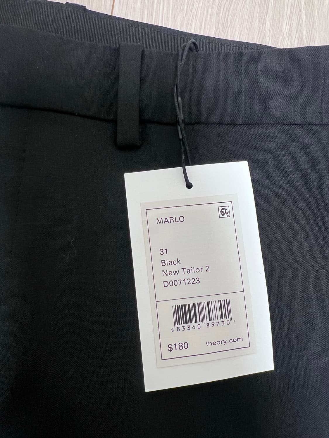 띠어리 뉴테일러 말로핏 블랙 31 상품이미지3