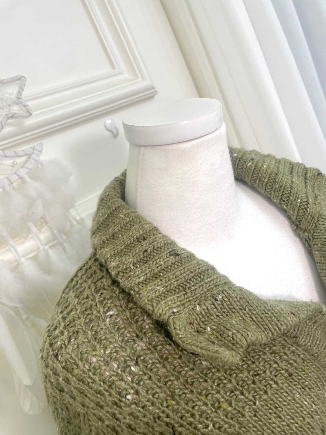 matcha melange pocket point collar cardi 상품이미지7