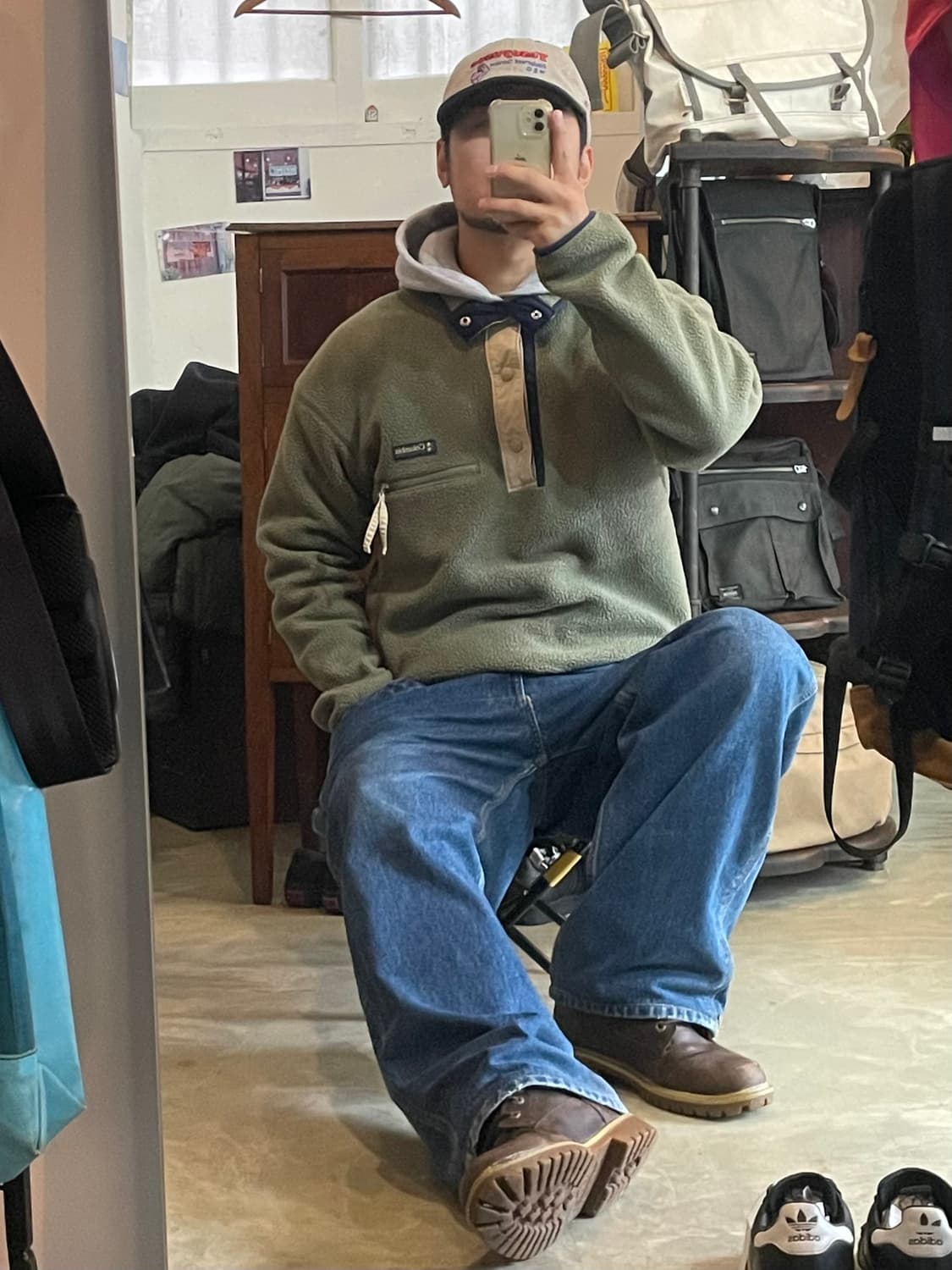 Columbia 컬럼비아 하프 스냅 플리스 M 상품이미지1