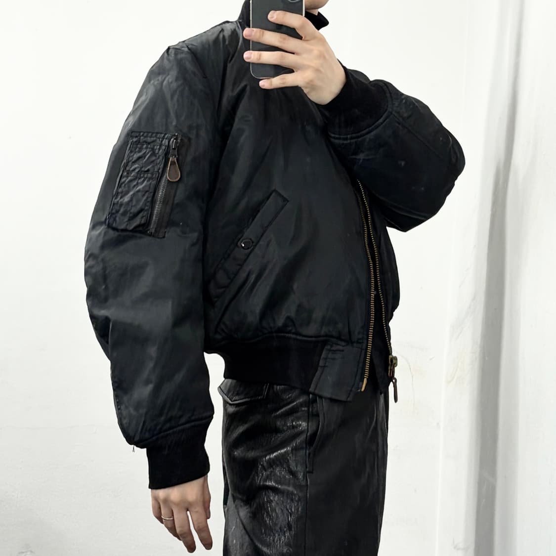 휴스턴 크롭 MA-1 자켓 상품이미지2