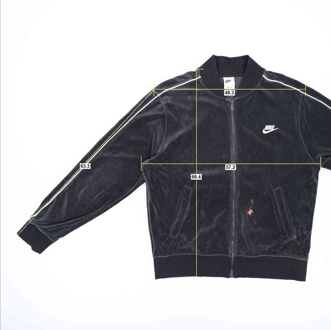[L] 나이키 NSW 클럽 벨벳 블루종 집업 자켓 3793 상품이미지10