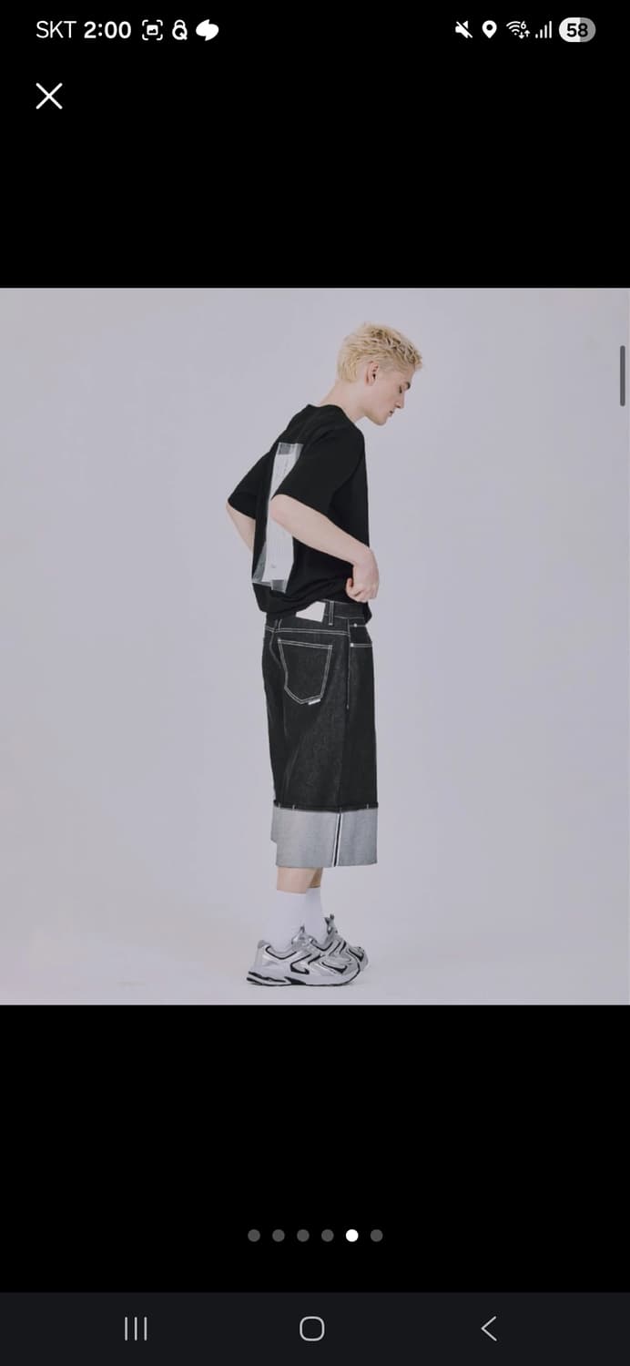 빈티지 무신사 버뮤다 롤업 팬츠 상품이미지3