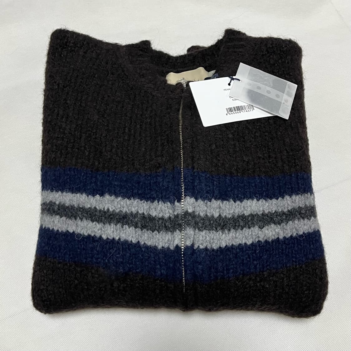 [S,M,L]팔로마울 Penalti Zip B 가디건/브라운 상품이미지4