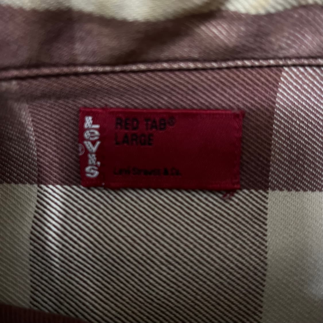 리바이스 Levi's 레드탭 체크 웨스턴 셔츠 L(100) 상품이미지3