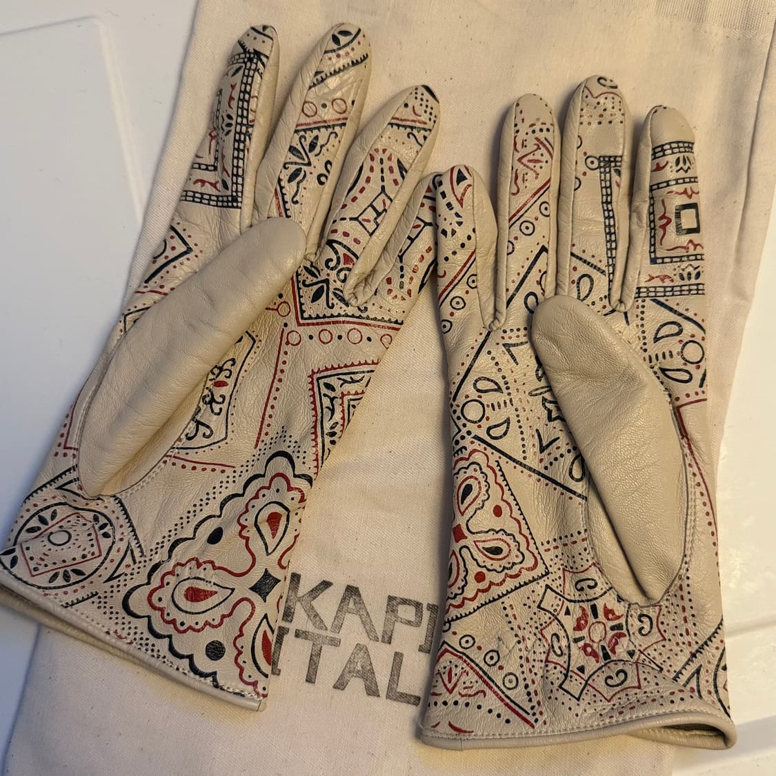 캐피탈 쿠키 레더 장갑 아이보리 s 사이즈 상품이미지2