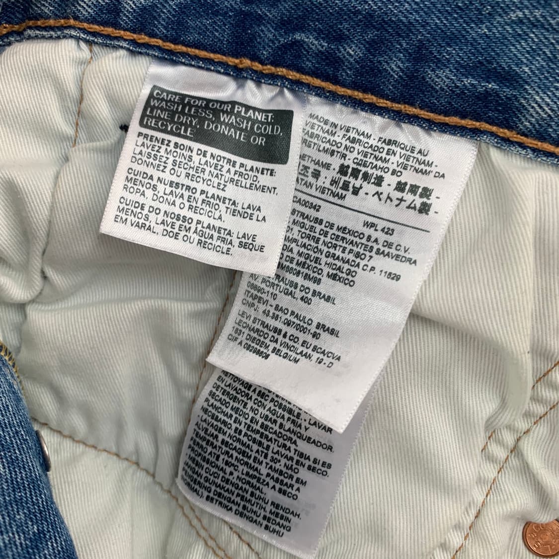 32인치 리바이스 501 93 프리미엄 컷오프 데님 쇼츠 청반바지 상품이미지7