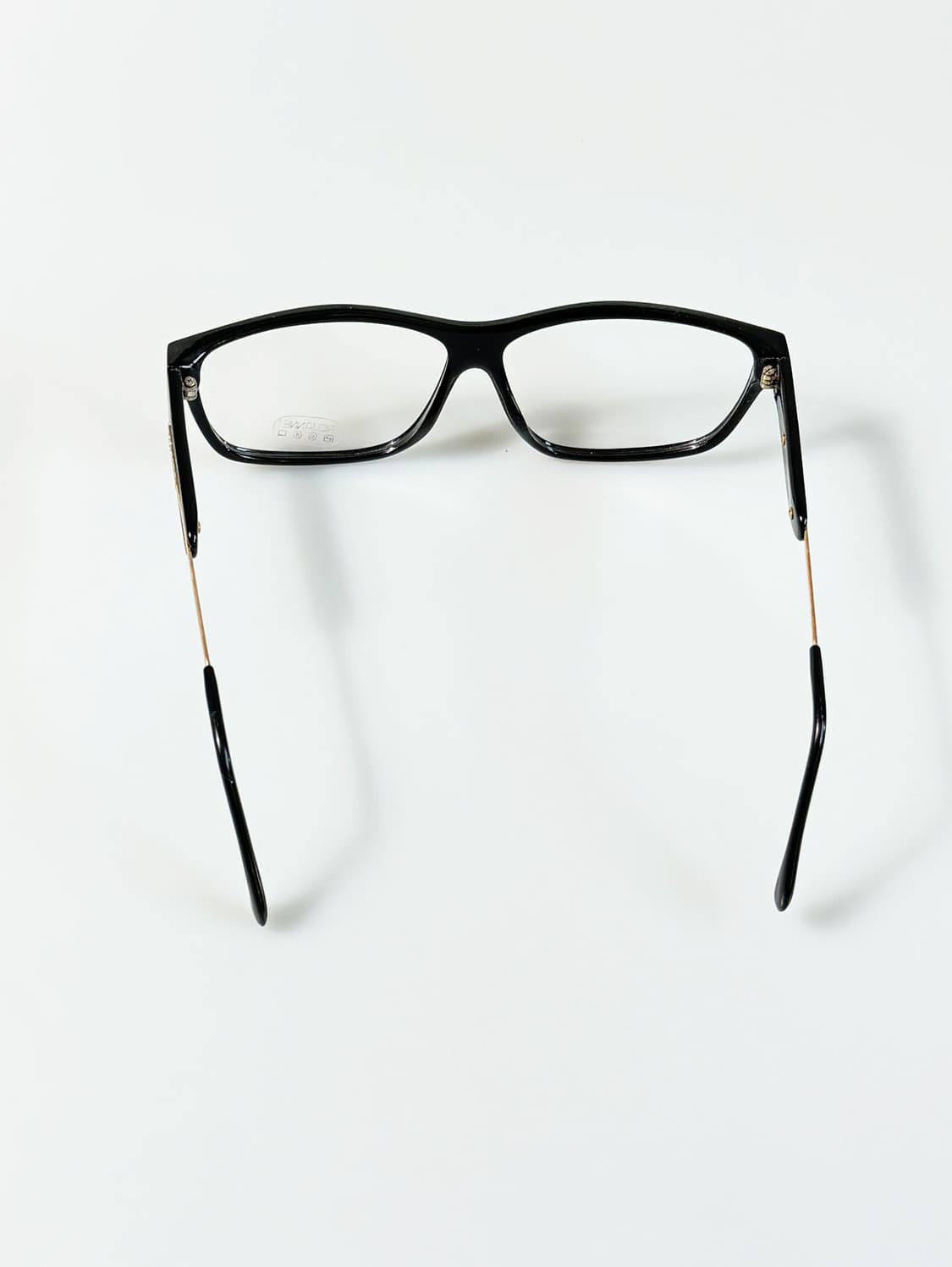 90s ROJANNE 블랙 뿔테 스퀘어 빈티지 안경 상품이미지6