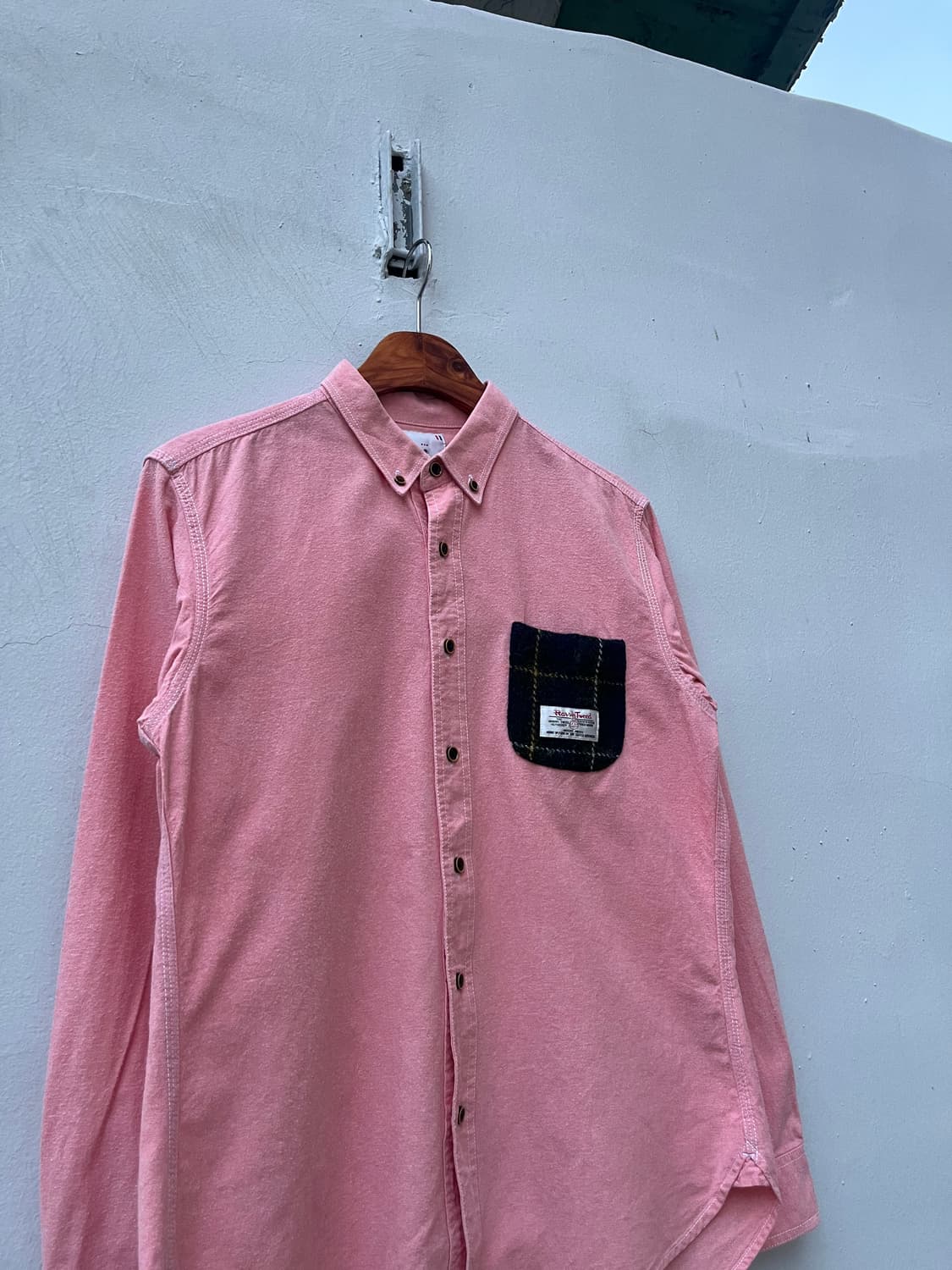 Harris Tweed 핑크컬러 셔츠  상품이미지3