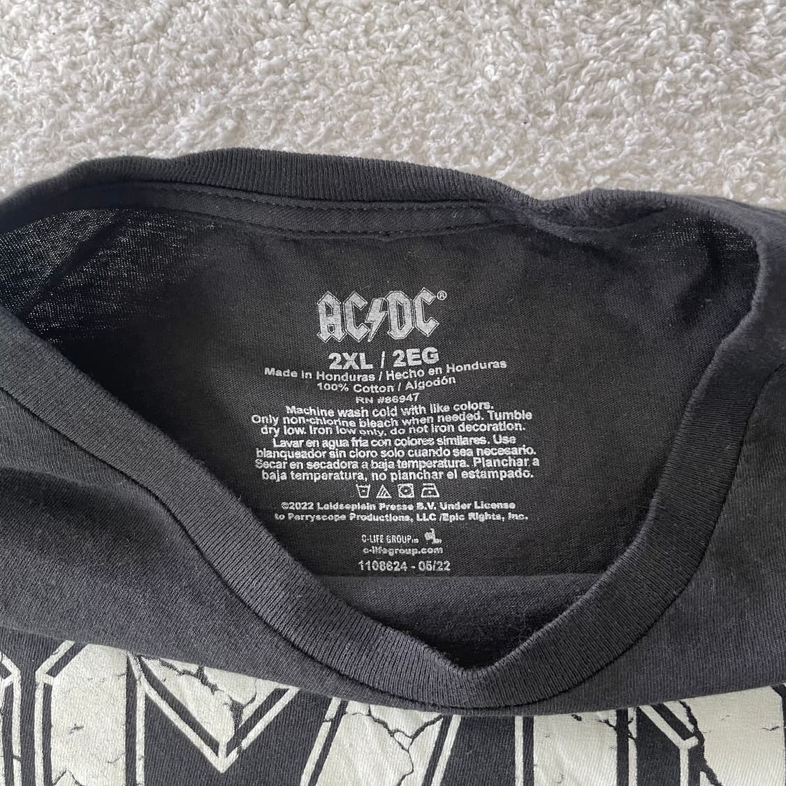 ACDC 밴드티셔츠 상품이미지4