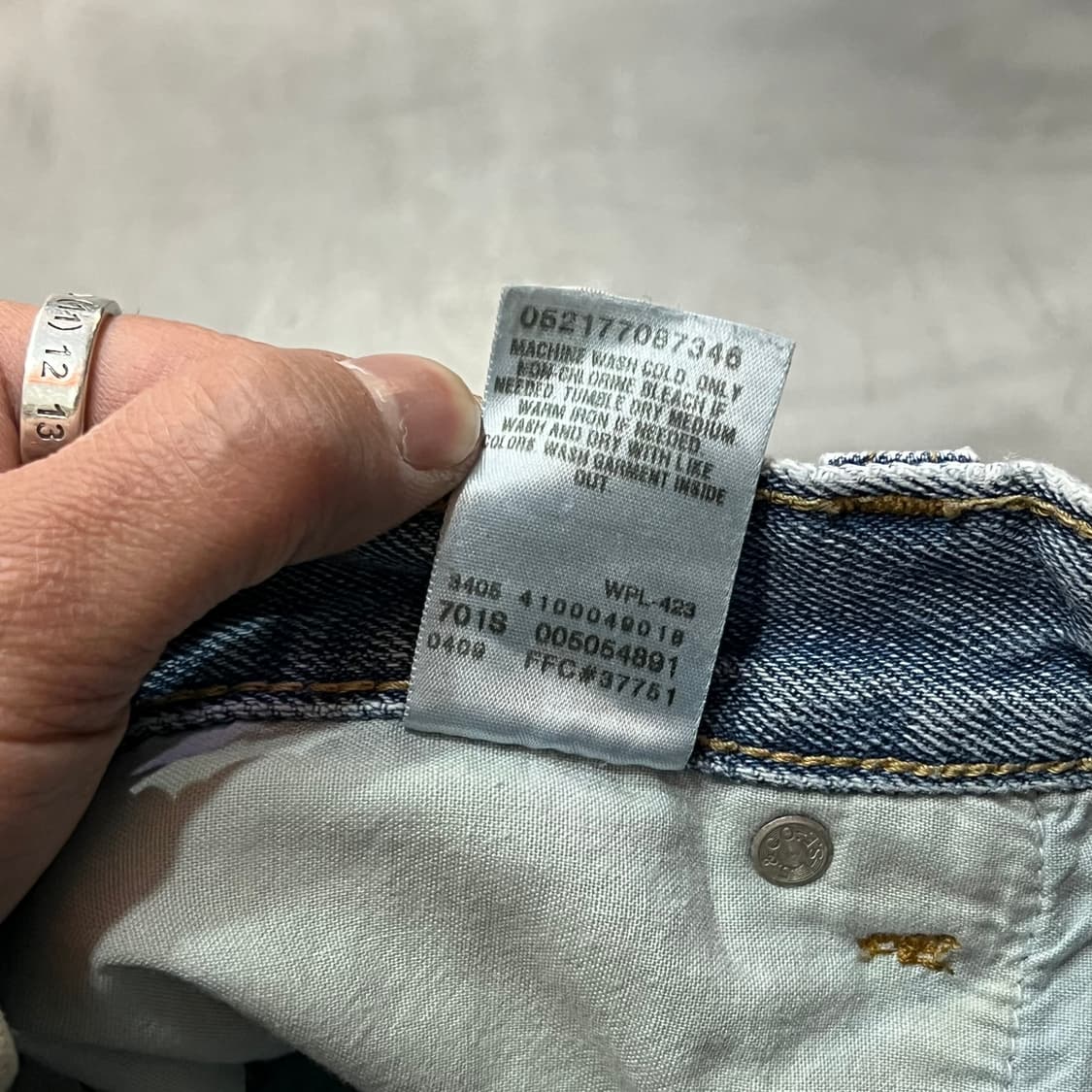  리바이스 505 블랭크탭 데님팬츠 y15259 상품이미지8