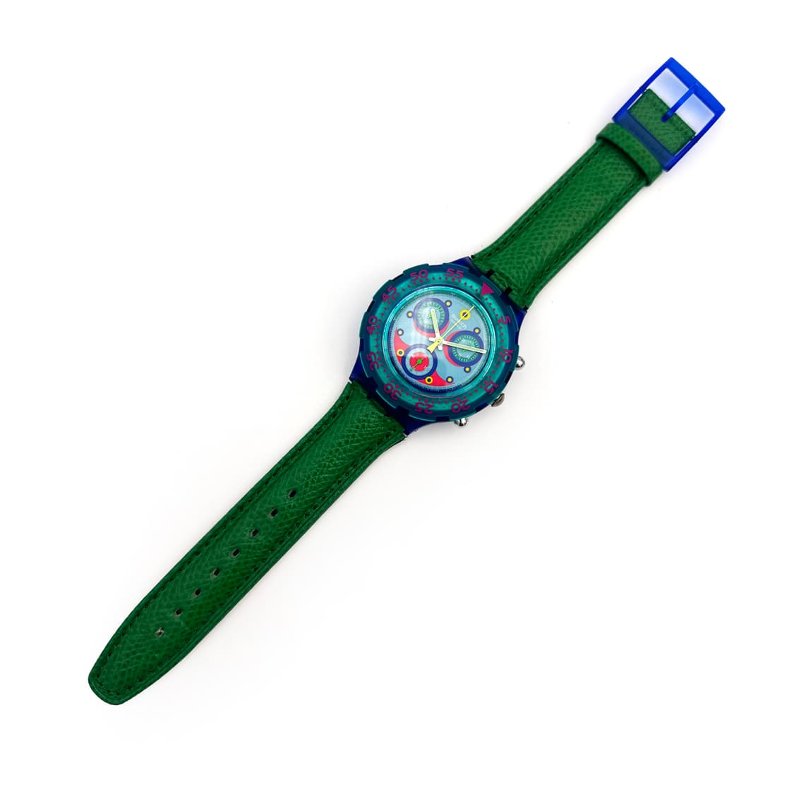 94년판 빈티지 스와치 아쿠아크로노 blue sky 상품이미지5