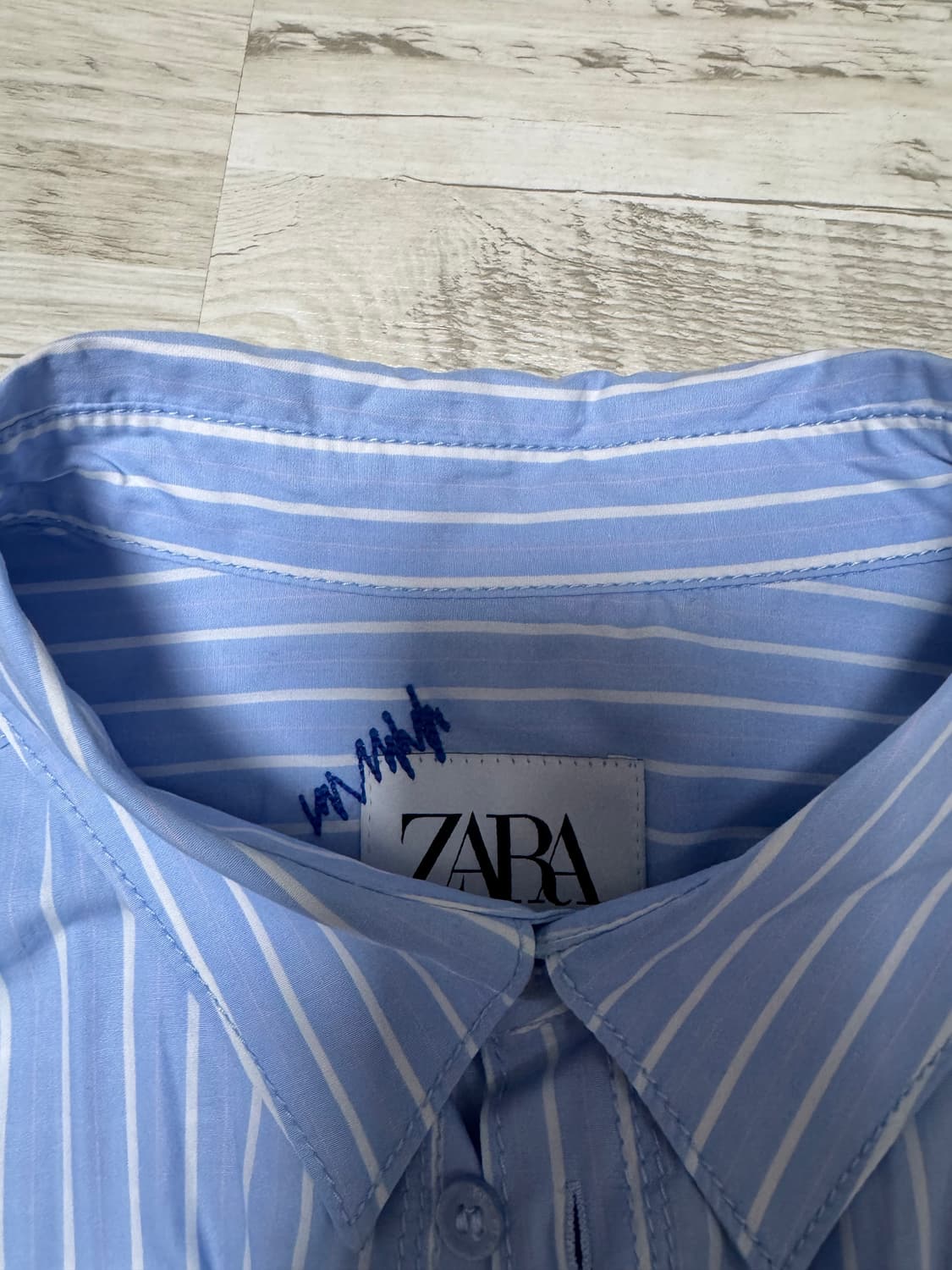 [L] 자라 X 아더에러 스트라이프 포폴린 셔츠 상품이미지5