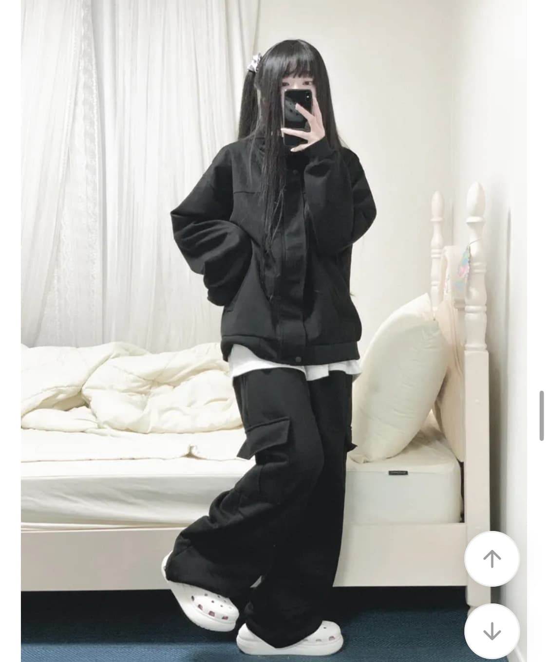 스웨이드 블루종 숏점퍼 상품이미지3