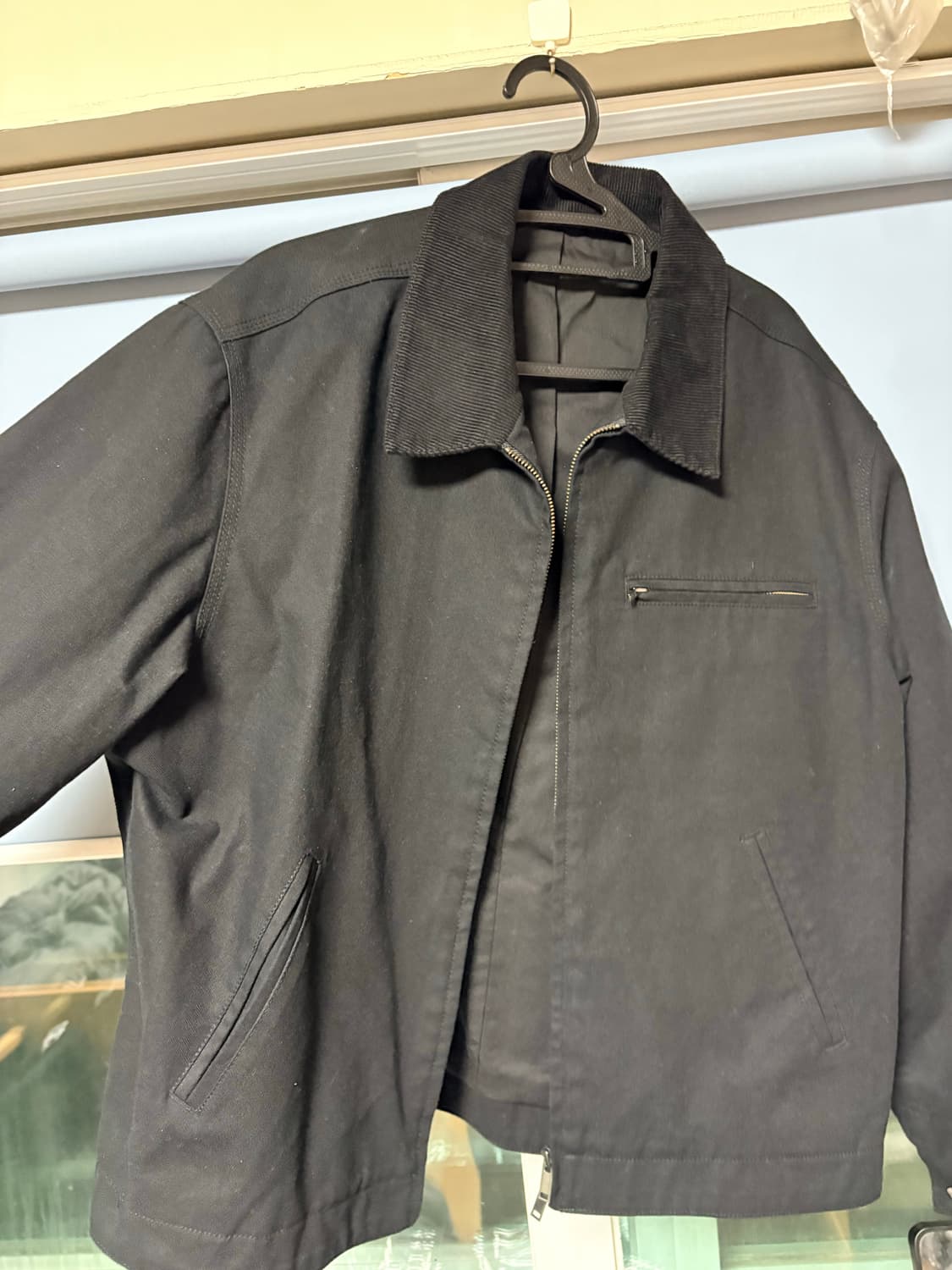 무신사 스탠다드 캔버스 워크 자켓 블랙 XL 상품이미지1