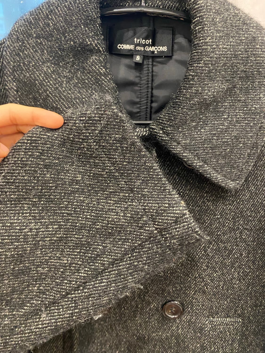 tricot comme des garcons S 그레이 피코트 상품이미지4