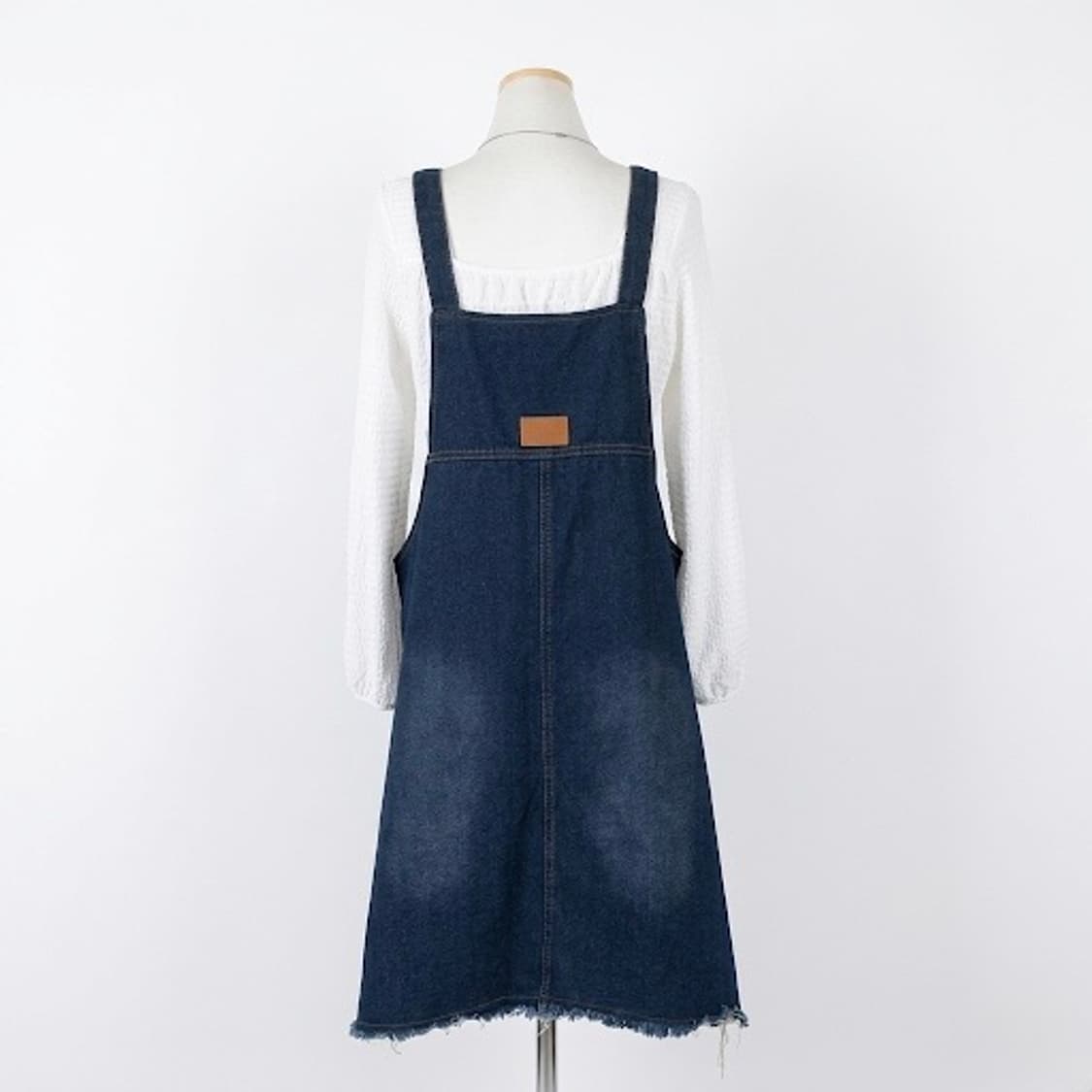 데님 멜빵치마 상품이미지6