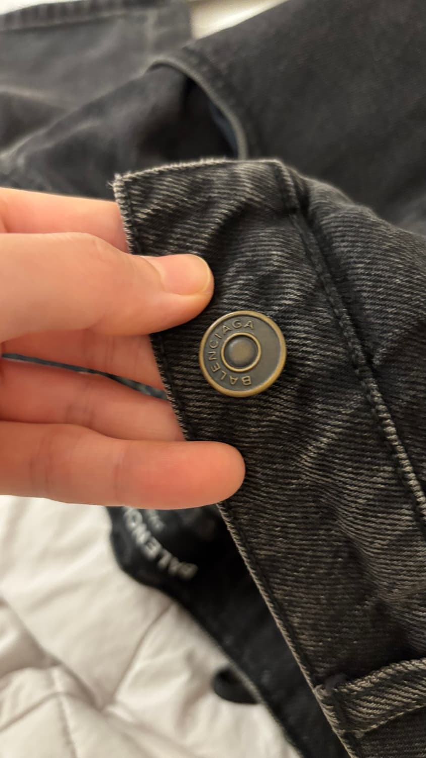 발렌시아가 블랙데님 팬츠 블랙진 바지 상품이미지4