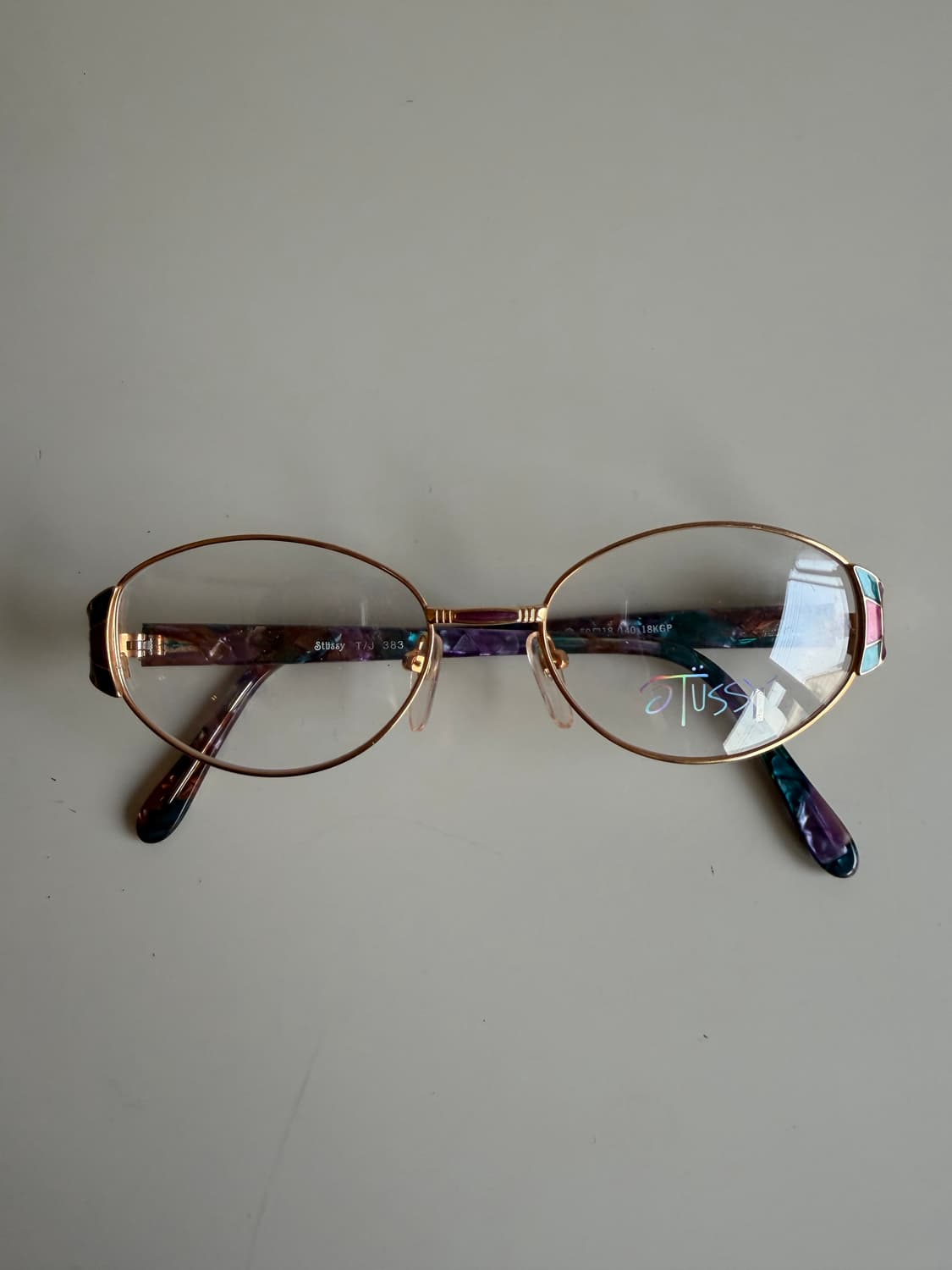 스투시 아이웨어 골드 프레임 안경 (신품) 상품이미지7
