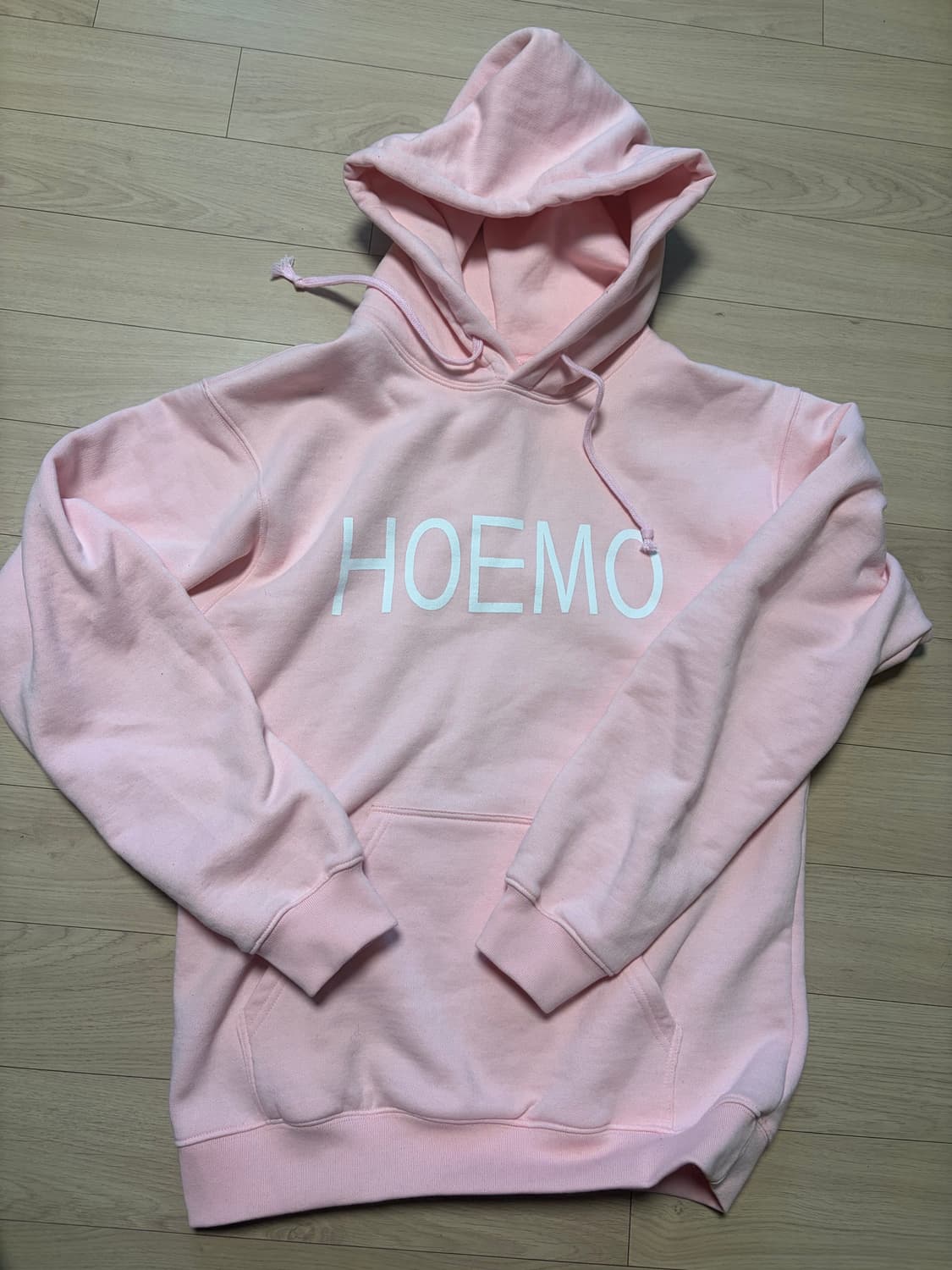 빨간줄 사피엔스 후드 핑크 vol.1 hoemo 상품이미지2