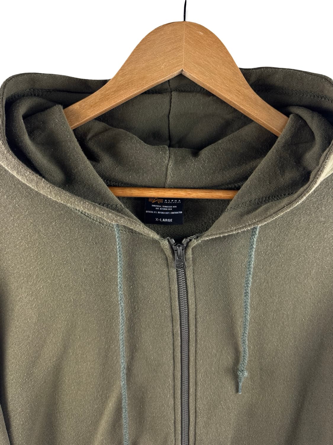 알파인더스트리 카키 후드집업2490 상품이미지3