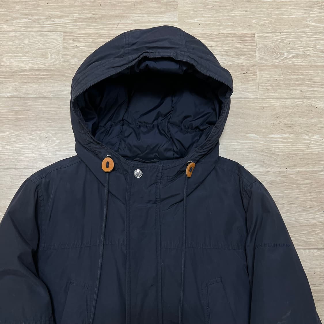 캘빈클라인 진스 여성 덕다운 후드 파카 야상패딩 [네이비] L/100 상품이미지2