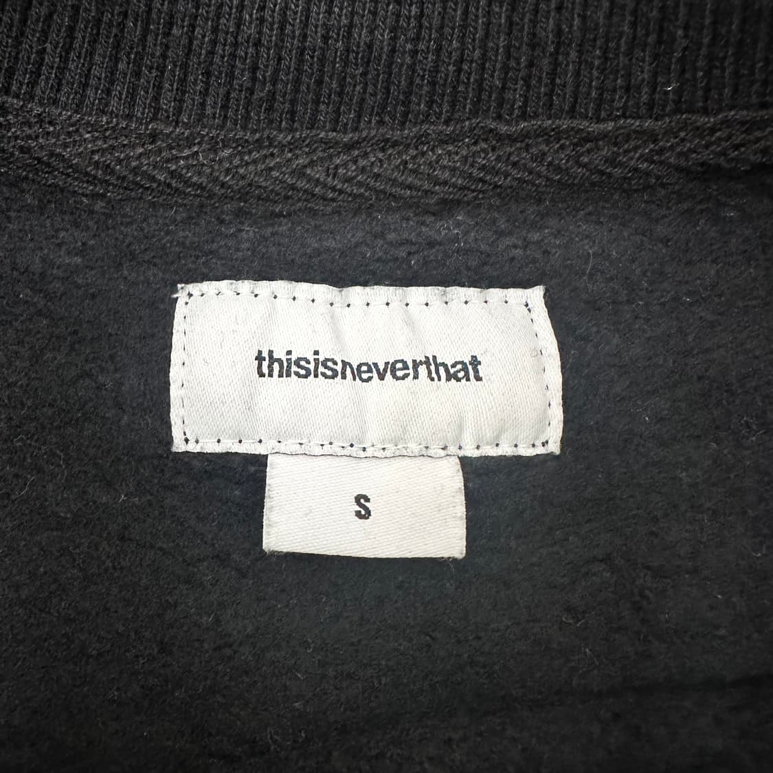 디스이즈네버댓 기모 맨투맨 블랙 S 상품이미지3