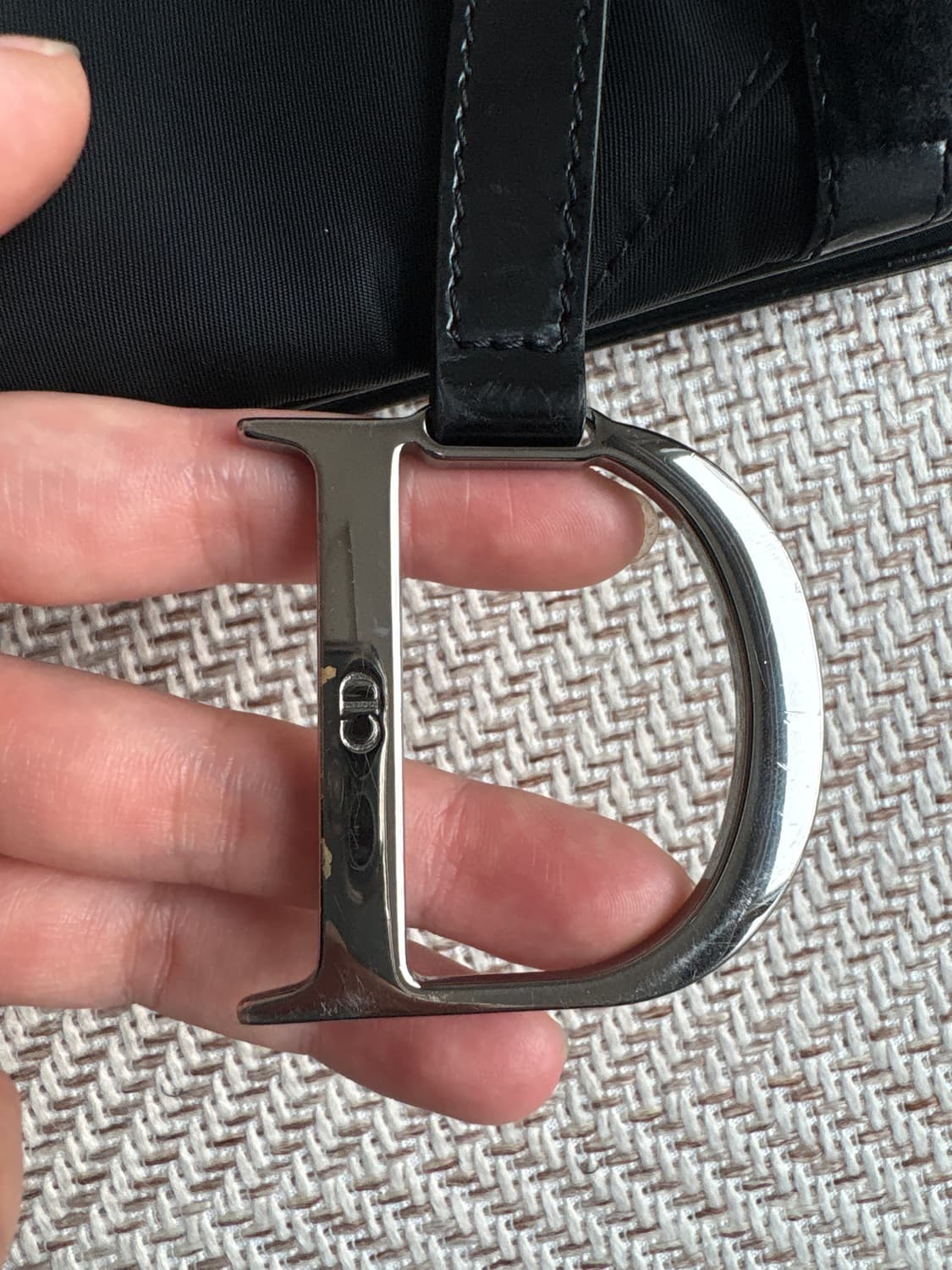 빈티지 디올 새들백 나일론 [개런티카드 동봉] 상품이미지9