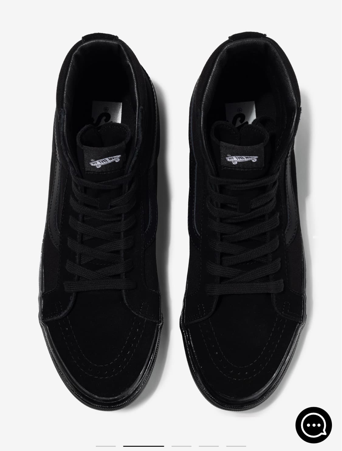 (새상품/미착용) 반스 스케이트-하이 리이슈 38 LX 블랙/블랙 240 상품이미지5