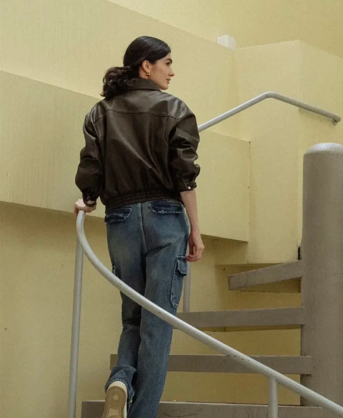 틸아이다이 네츄럴 크랙 레더 블루종 브라운 상품이미지4