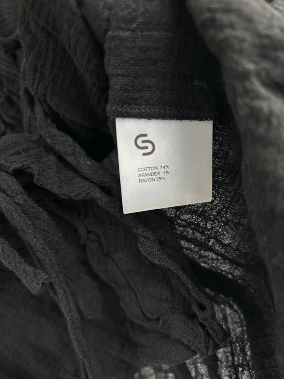 세릭(CERRIC) 프릴 타이 블랙 가디건 블라우스 상품이미지6