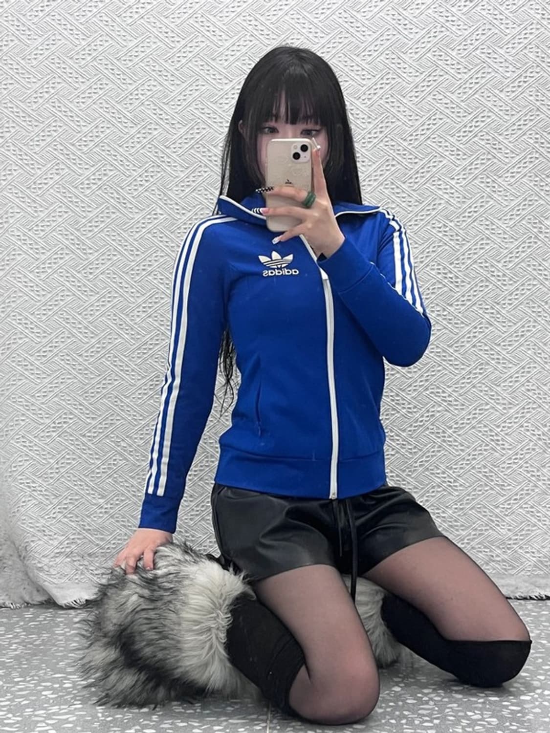 아디다스 빈티지 레트로 Y2K 00's 져지 집업 85 C10089 상품이미지1