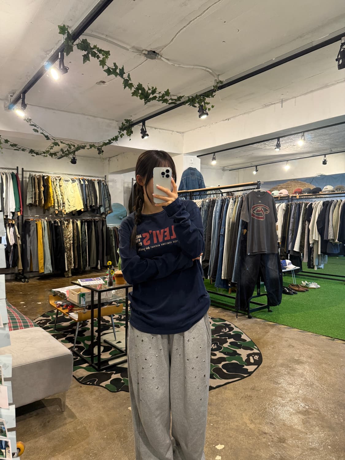 리바이스 롱슬리브 네이비 상품이미지4
