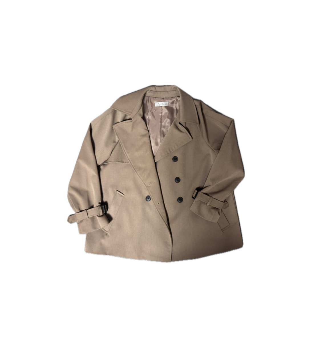 어텀커킨 코코아 숏트렌치코트 상품이미지3