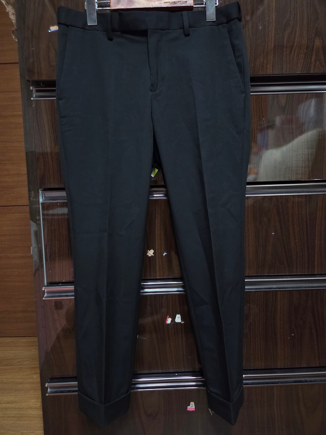 무신사 스탠다드 턴업 크롭 블랙 31 상품이미지2