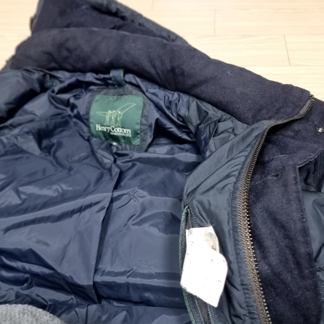 헨리코튼 네이비 후드 거위털 패딩 점퍼(100) 상품이미지9