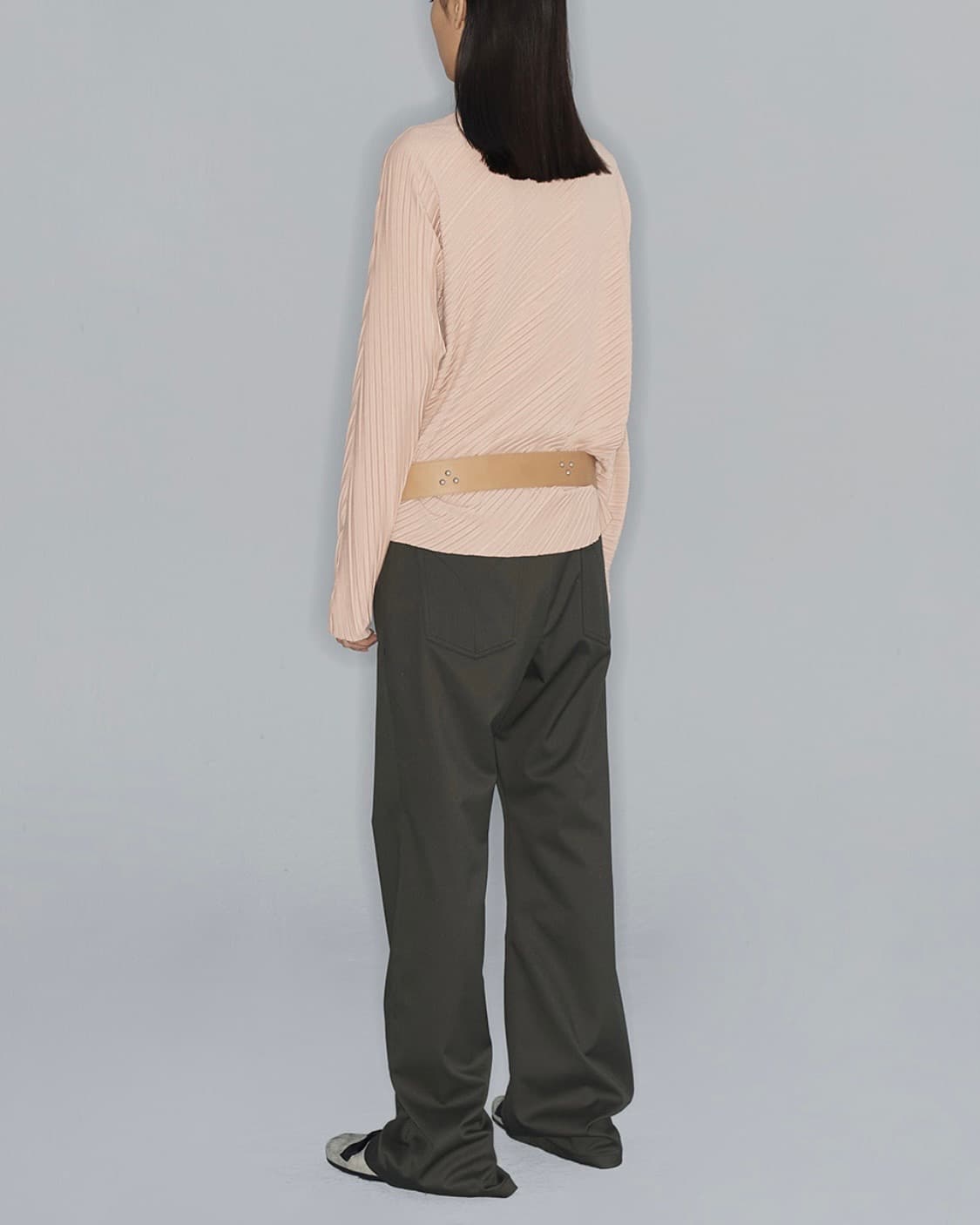 OPEN YY LOOSE BOOTCUT_KHAKI, M사이즈 상품이미지4