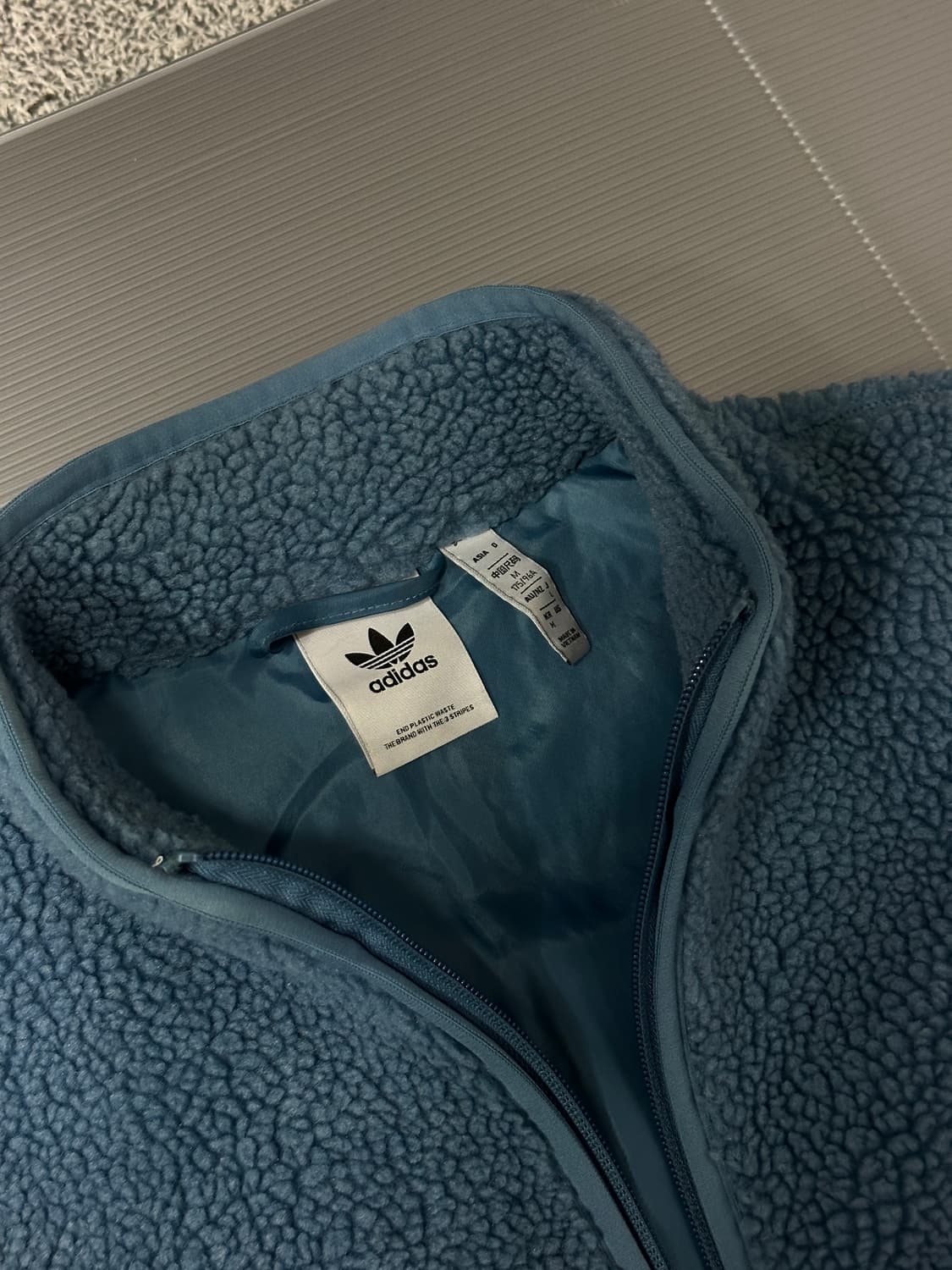 아디다스 쉐르파 뽀글이 자켓 블루 M 상품이미지4