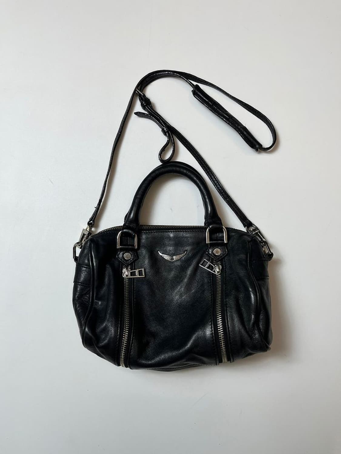 자딕앤볼테르 Y2K 그레인 가죽 써니 미니 숄더백 Q1414 상품이미지1