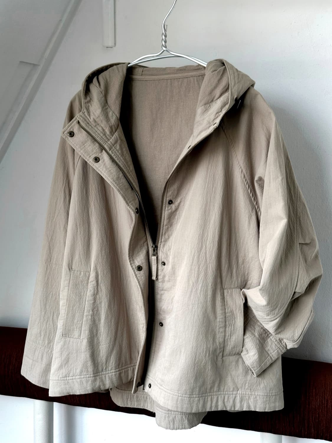 Natural cotton mid mods coat 상품이미지1