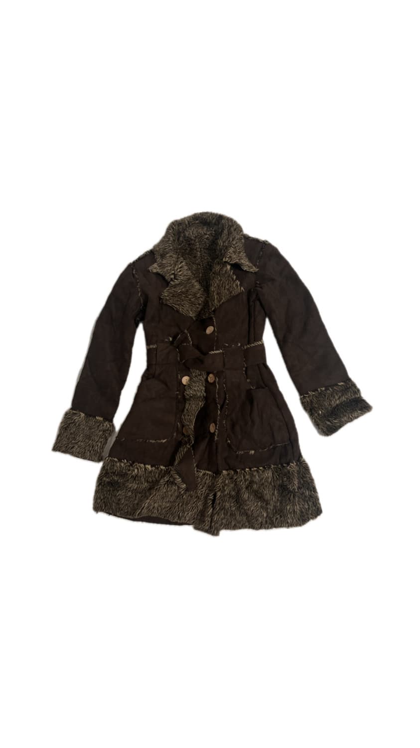 다크브라운 퍼 트리밍 자켓 상품이미지1