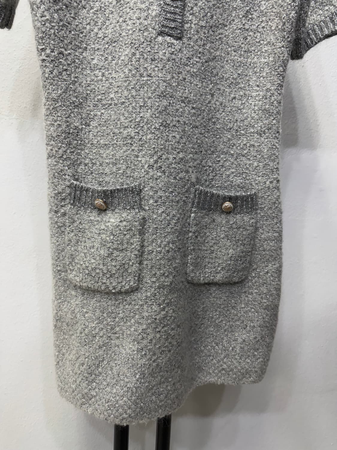 정품) maje 마쥬 회색 니트 원피스 36 상품이미지4