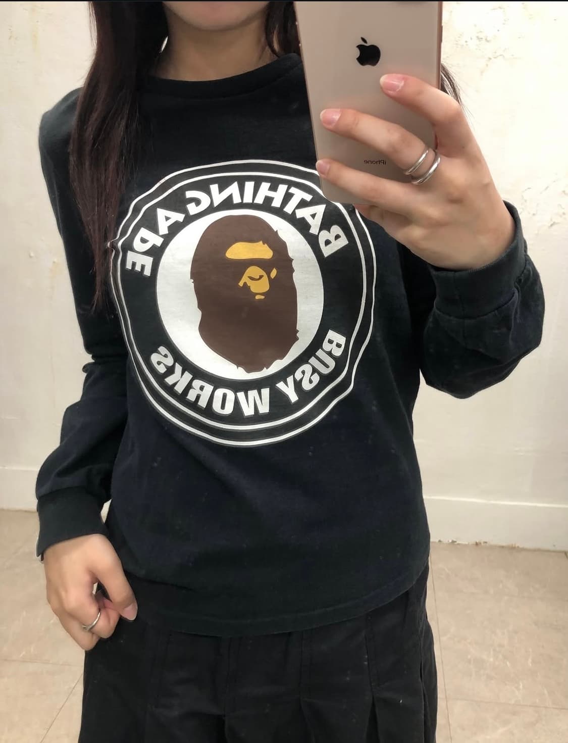 베이프 딱붙핏 롱슬리브 상품이미지1