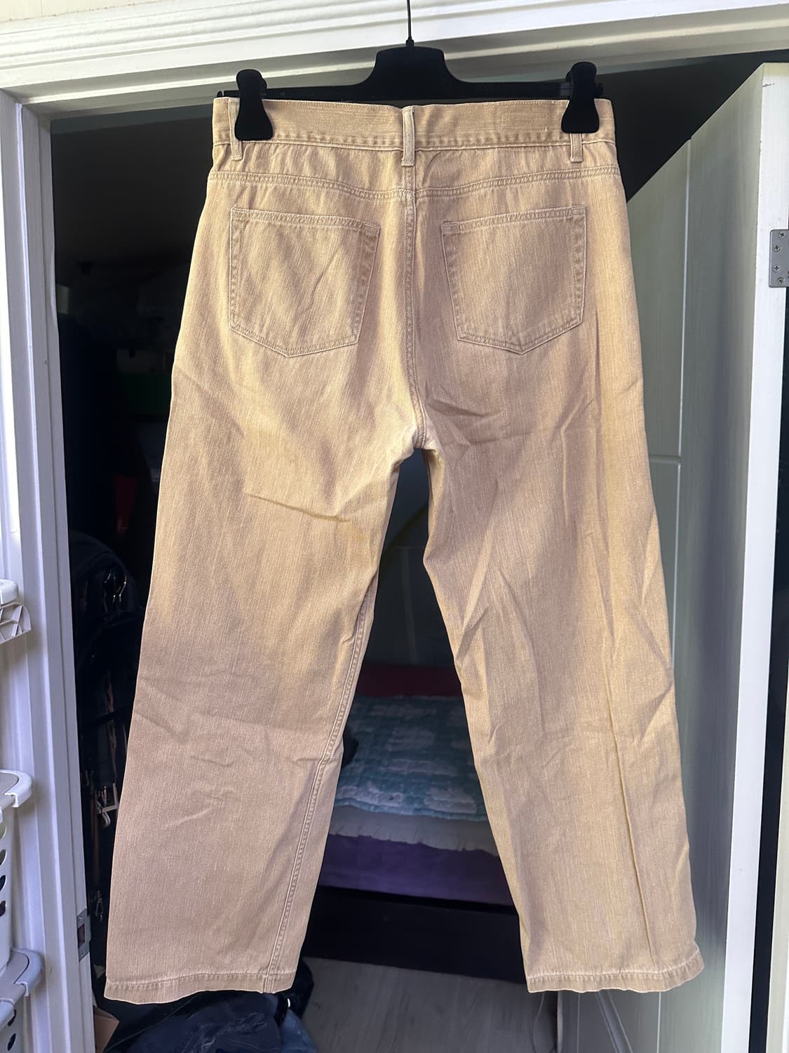 [3] 타일레 베이지 커브드 데님 팬츠 상품이미지3