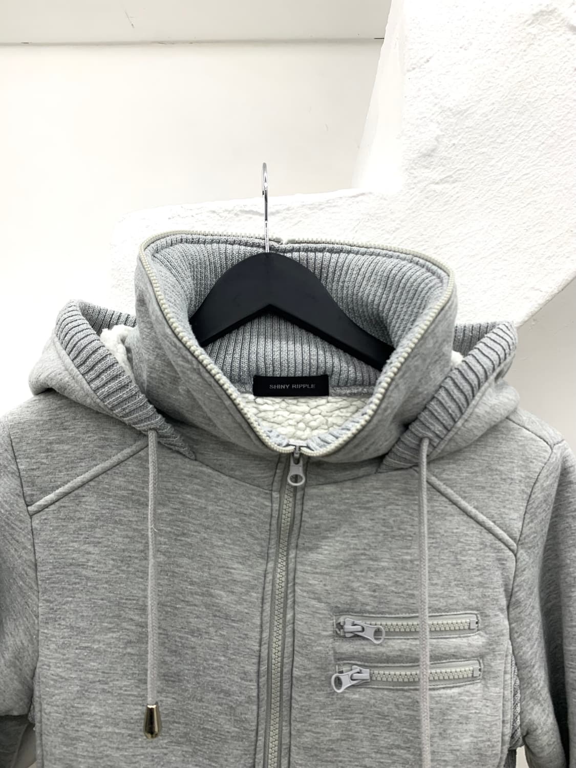 Cargo pocket detail full zip hood jacket 상품이미지8