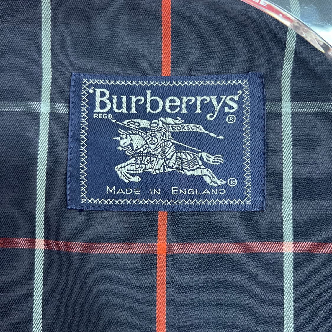 90's Burberrys 버버리 크래스트 로고 블루종 자켓 M 상품이미지3