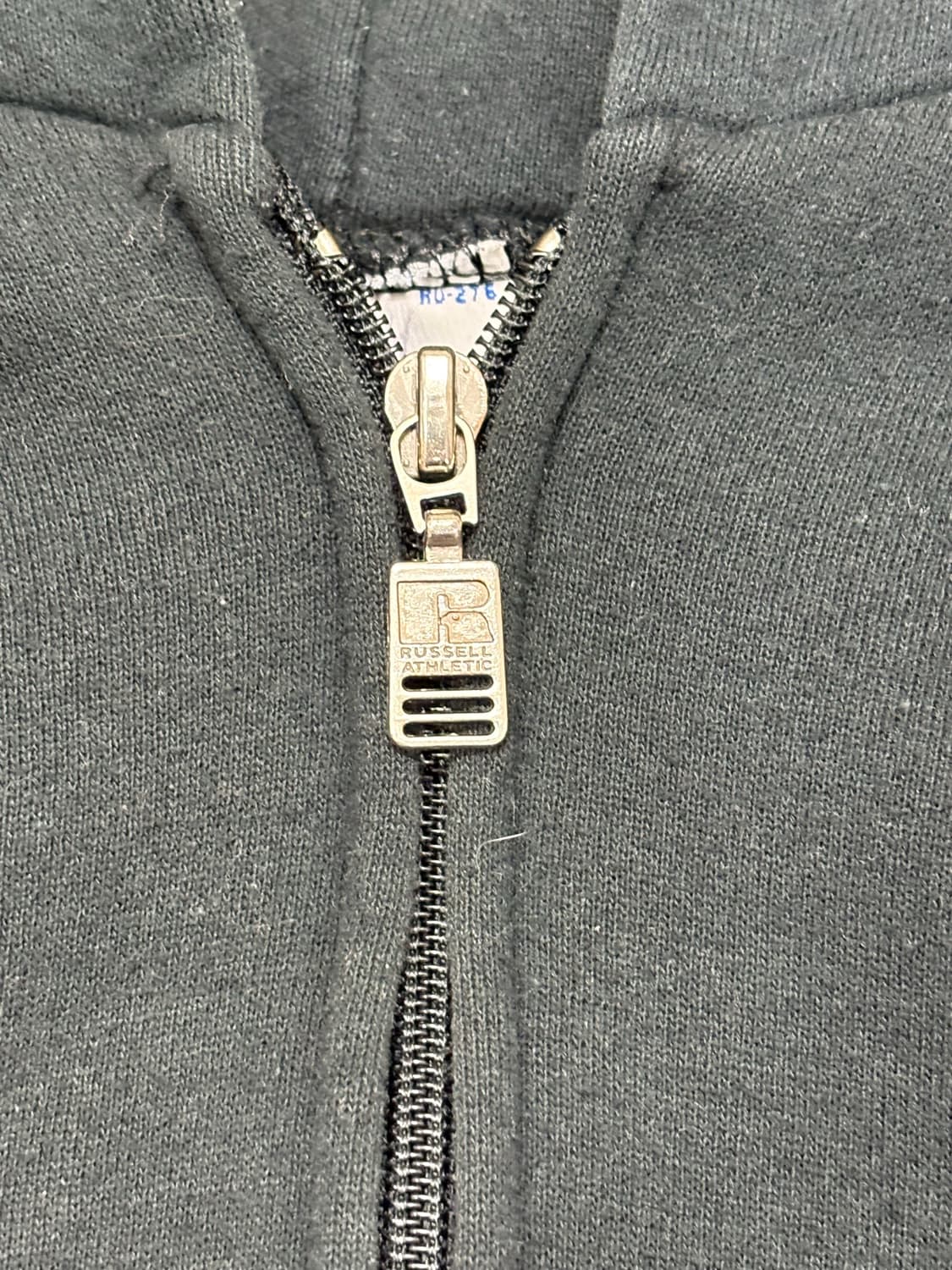 90s 빈티지 러셀 후드집업 블랙 상품이미지5